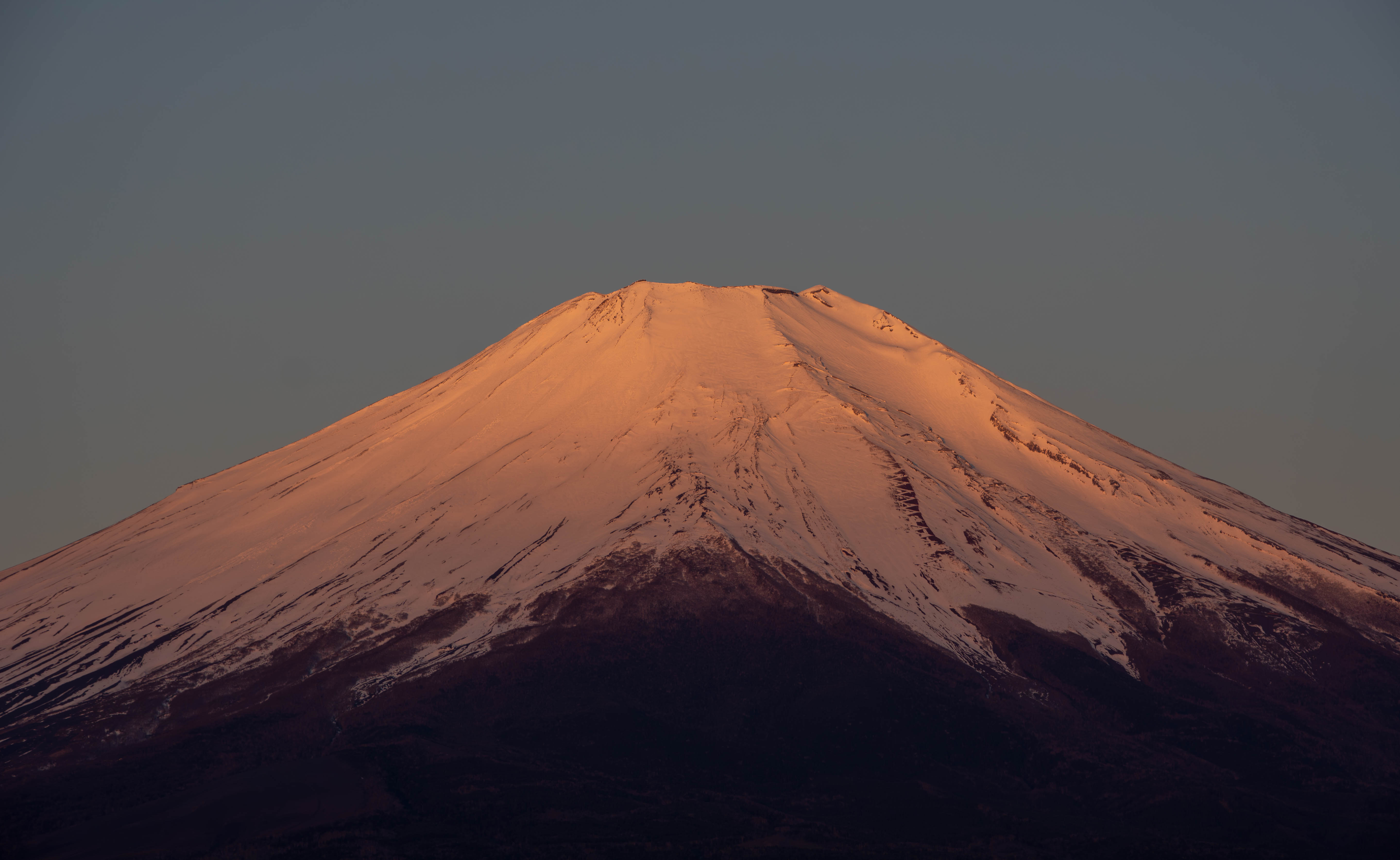 山梨县富士吉田市 终于遇见的富士山